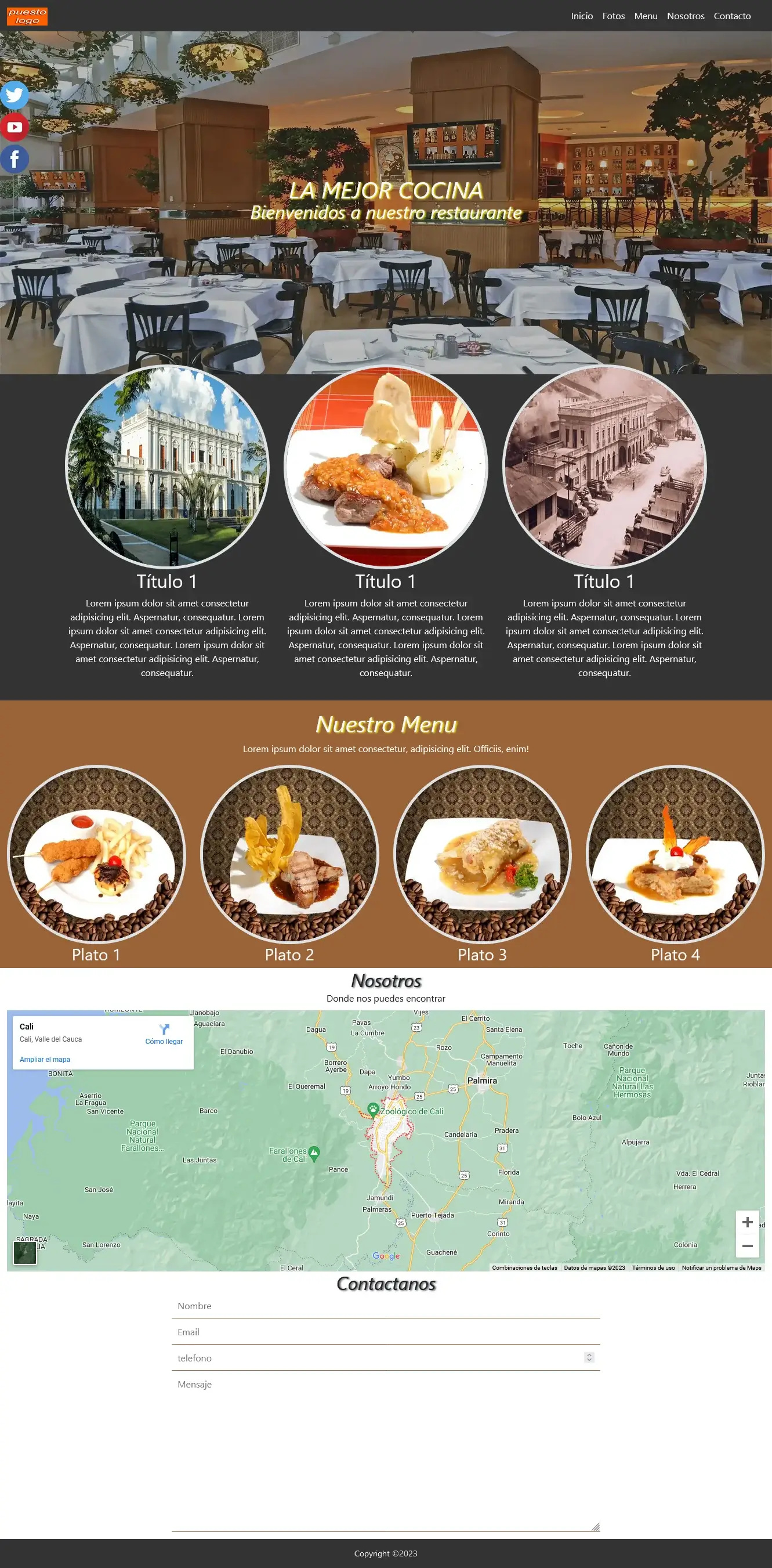 Landing Pages corporativa